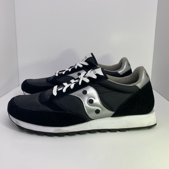 SAUCONY JAZZ ORIGINAL MENS NYLON SUEDE LACE UP 80’s RETRO TRAINERS SIZE 13 - Picture 9 of 11